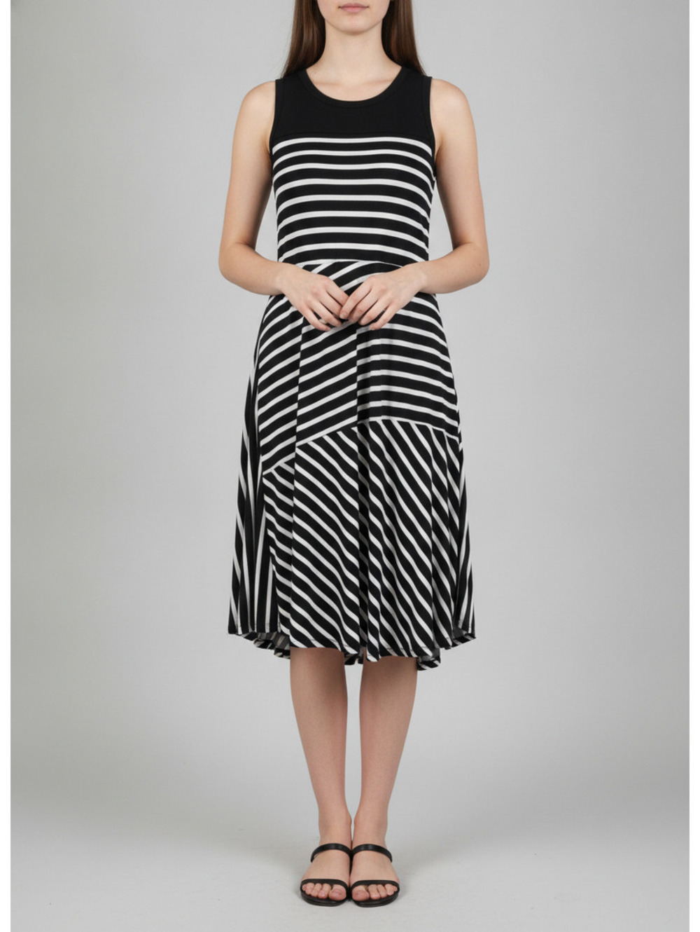 George | Women's | S | Striped asymmetric hem dress
